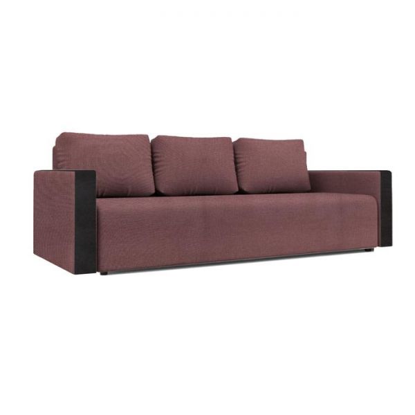 Диван «Алиса 4», рогожка, цвет savana бери/теос блек, 130 ? 185 см