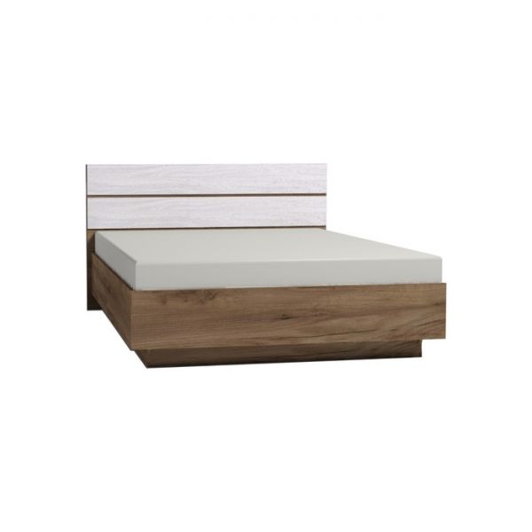 Кровать Люкс «Монако 388»», 1400 ? 2000 мм, цвет дуб табачный craft / ясень анкор светлый