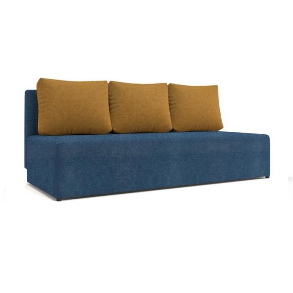 Диван «Алиса 2», еврокнижка, рогожка, цвет savana plus denim / savana plus ivory