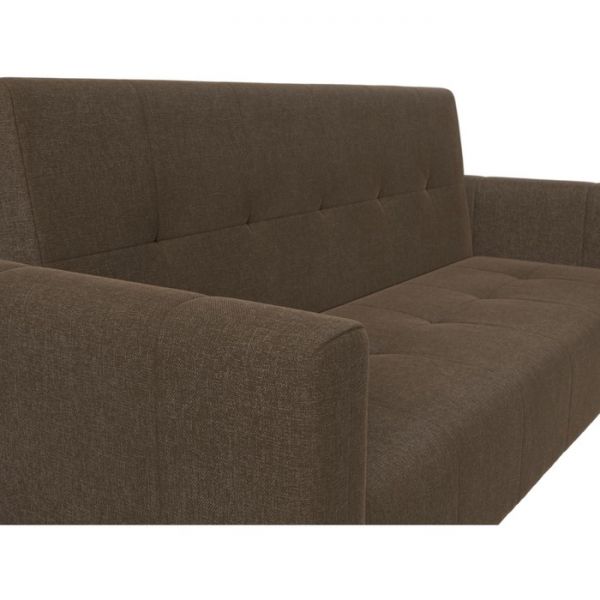 Прямой диван-книжка «Вест», механизм книжка, рогожка, цвет бежевый