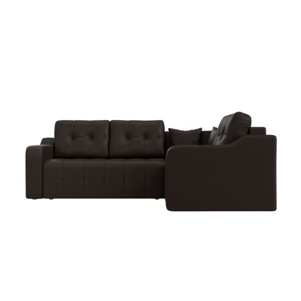 Угловой диван «Кембридж», механизм еврокнижка, экокожа, цвет бежевый