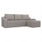 Угловой диван «Элида», правый угол, рогожка, цвет бежевый