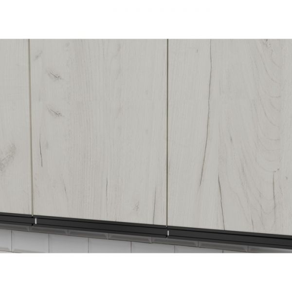 Кухонный гарнитур Паола медиум 1400х600 Белый/Кантри/Дуб грей, Дуб браун