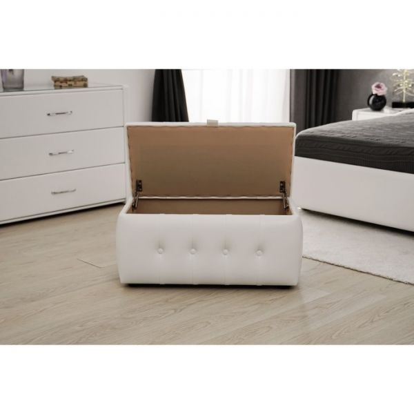 Прямоугольный пуф «Алеро», 800 ? 430 ? 410 мм, цвет взбитые сливки