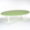 Стол Овальный растущий гр.0-3 на металлокаркасе, Зеленый степной