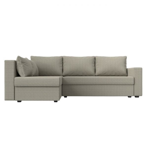 Угловой диван «Мансберг», механизм еврокнижка, угол левый, рогожка, цвет корфу 02