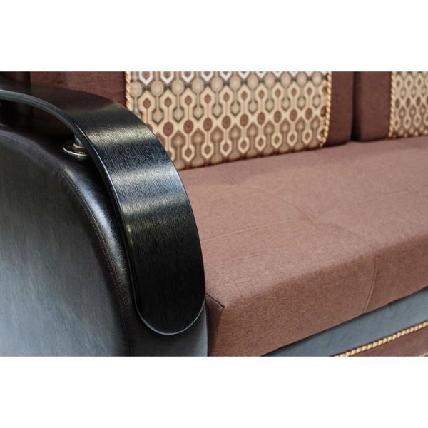 Диван прямой «Рим», еврокнижка, цвет монтана 036 / астор 560 / султан шоколад