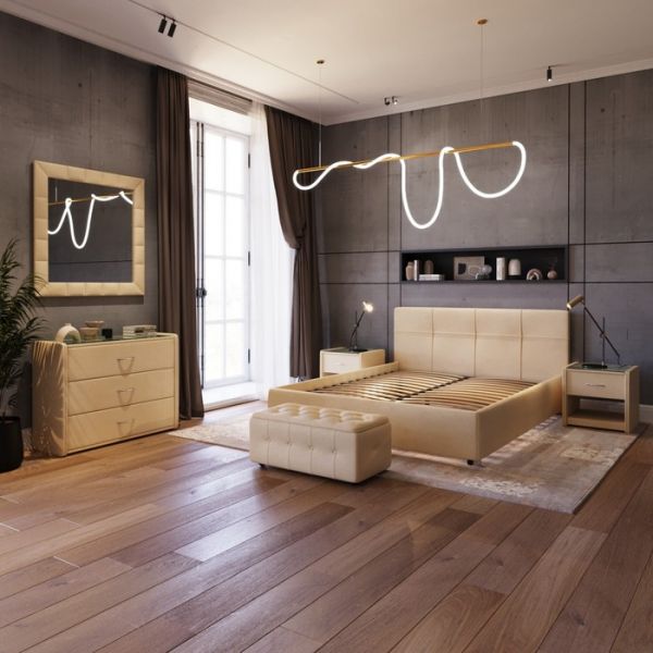 Кровать «Птичье гнездо New» без ПМ, 1400 ? 2000 мм, ортопедическое основание, цвет бежевый