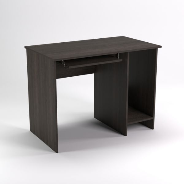 Стол компьютерный нишей СК11.6, 1100х600х750 мм, белый шагр