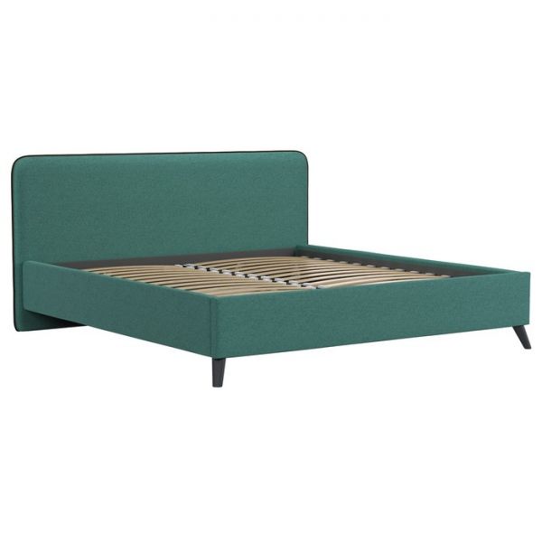 Кровать Миа, 1800х2000, ортопедическое осн+ПМ, Купер 16/ Изумрудный