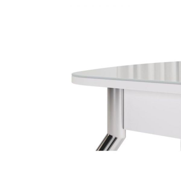 Стол обеденный раздвижной Танго 1100/1460х750х750 белый/кофе