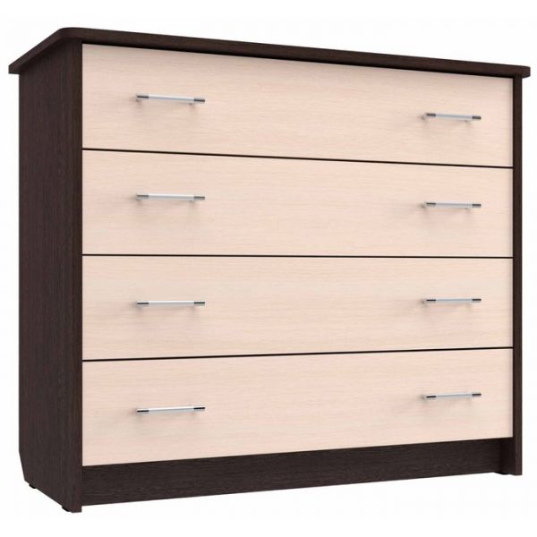 Комод К-3 800х940х420 Дуб выбеленный/Венге