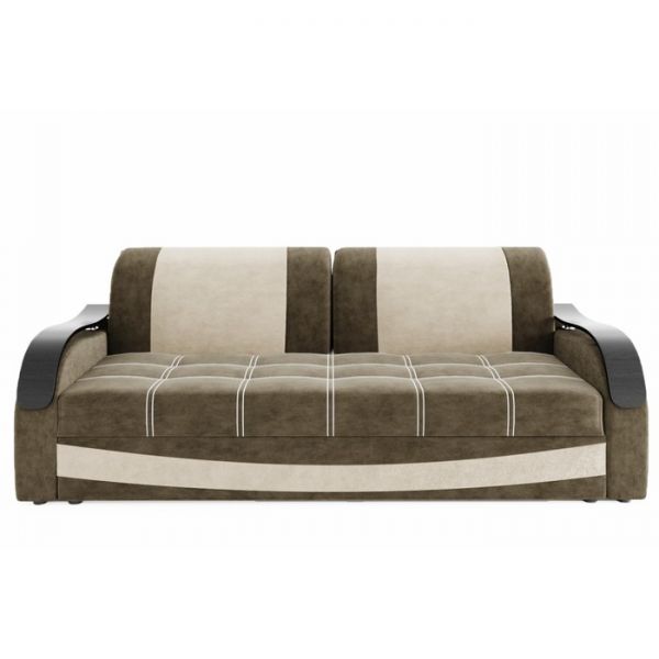 Прямой диван «Рим», механизм выкатной / еврокнижка, ППУ, велюр, цвет селфи 01 / селфи 15