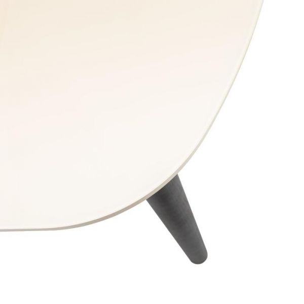 Стол раздвижной Leset Акра 1Р, венге, стекло кремовое 1100/1400х700х740