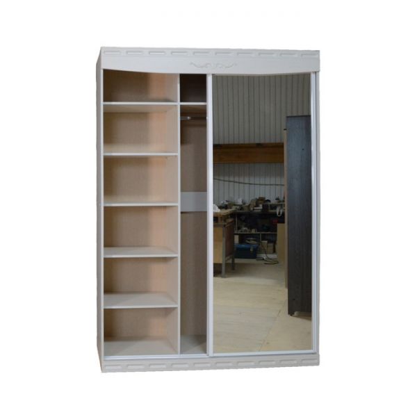 Шкаф-купе 1200 Мария Луиза, 1200х600х2300, Бодега белая