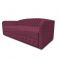 Диван-кровать с каретной стяжкой «Гарвард 2», велюр, цвет shaggy wine