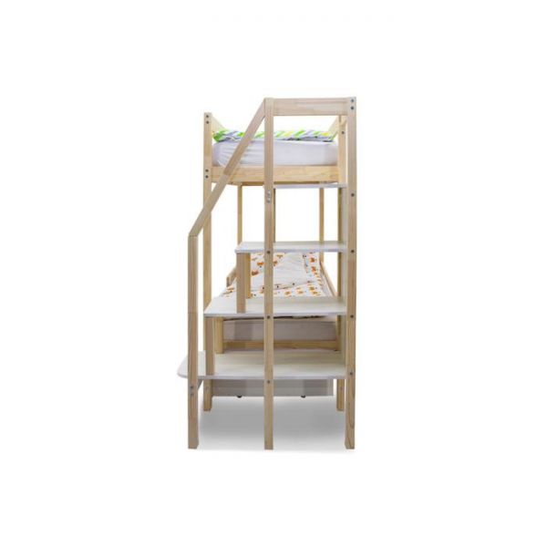 Детская двухъярусная кровать Бельмарко Svogen натура