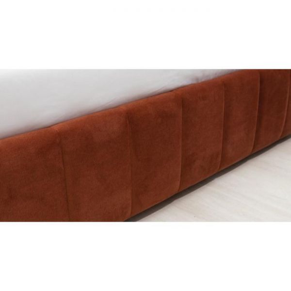 Кровать Милана, 1600х2000, ортопедическое осн+ПМ, Кирпичный/Терра