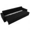 Диван прямой «Мэдисон Long», механизм еврокнижка, микровельвет, цвет чёрный