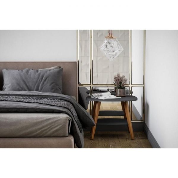 Стол журнальный «Хадсон», 650 ? 650 ? 500 мм, цвет графит