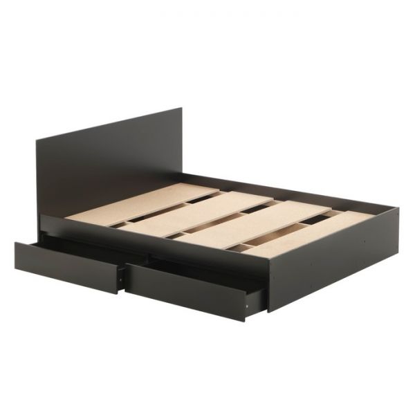 Кровать 1600 с ящиками и основанием Бетти, с/м 1600х2000, Черный