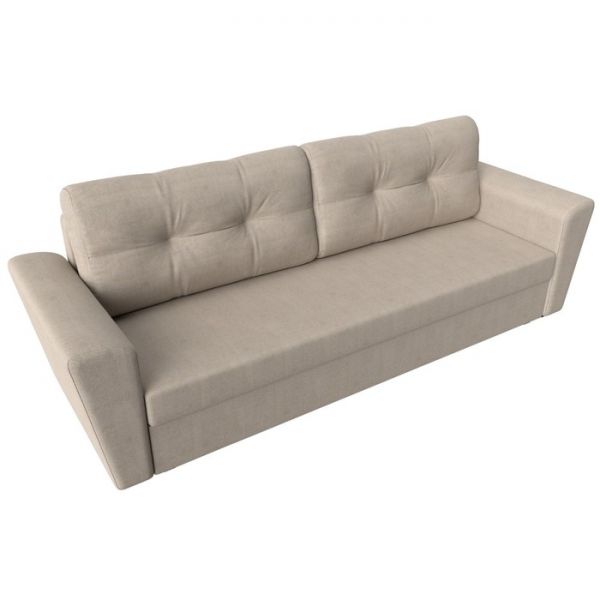 Диван прямой «Амстердам лайт», еврокнижка, рогожка, цвет бежевый