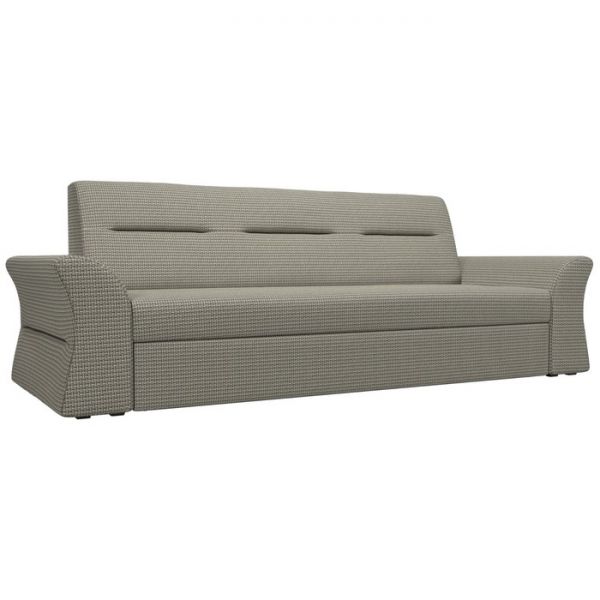 Прямой диван «Клайд», механизм дельфин, рогожка, цвет бежевый