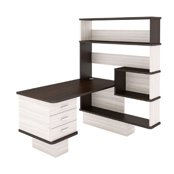 Стол компьютерный «СР 520», 1272 ? 1450 ? 1710 мм, левый, цвет карамель / венге