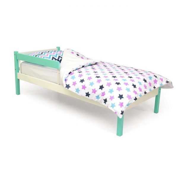 Детская кровать "Svogen classic мятно-белый"