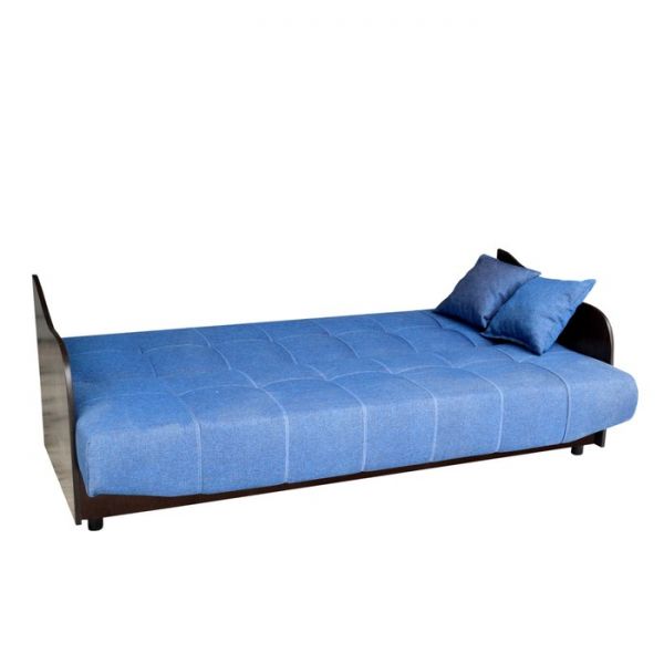 Диван "Домино" Гинезис 10 / экокожа коричневый/ ЛДСП Венге