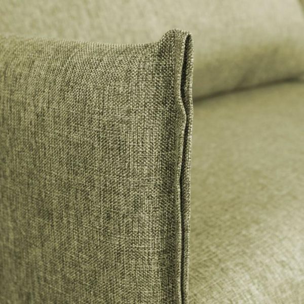 Диван "Матис" с подлокотниками, ткань рогожка AZURE