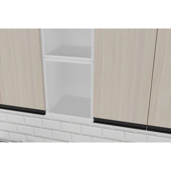 Кухонный гарнитур Соната нормал 1500х600 Ясень шимо светлый,Капри/Белый