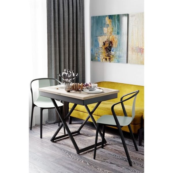 Стол универсальный «Генри», 905 (1360) ? 680 (905) ? 765 (400) мм, цвет белый премиум