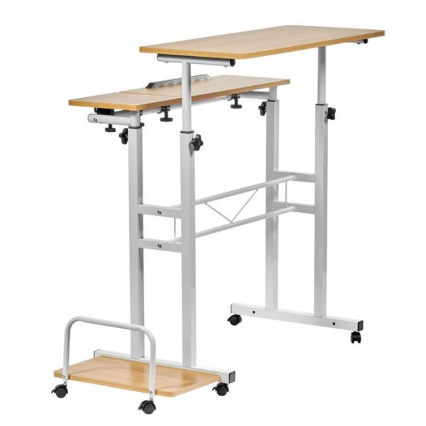 Стол многофункциональный Shuttle, 800 ? 580 ? 800(1300) мм, цвет светлое дерево / белый