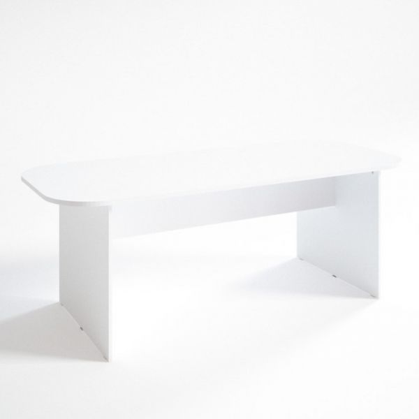 Конференц стол ФК.2, 2100х900х750 мм, белый шагр