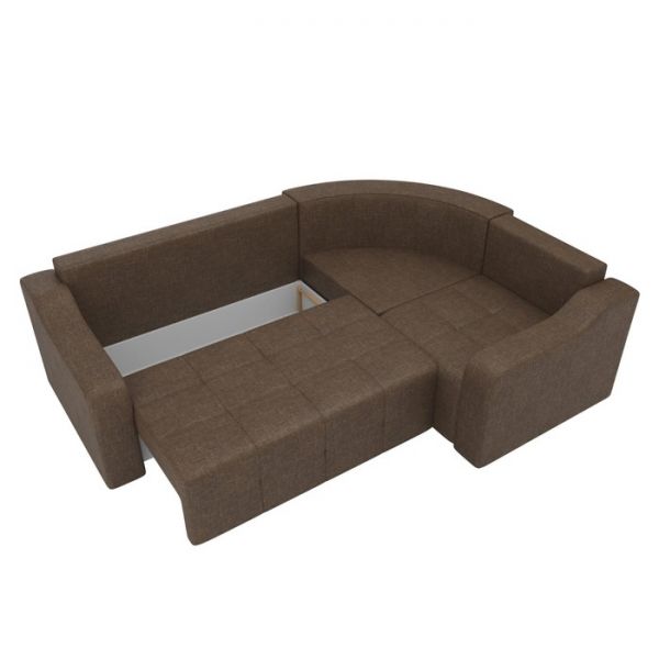 Угловой диван «Кембридж», механизм еврокнижка, рогожка, цвет бежевый