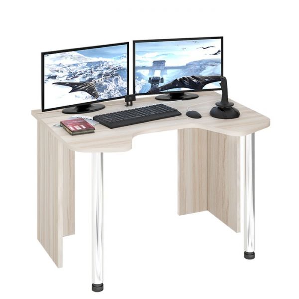 Стол СКЛ-Игр120, 1200 ? 900 ? 770 мм, цвет белый жемчуг