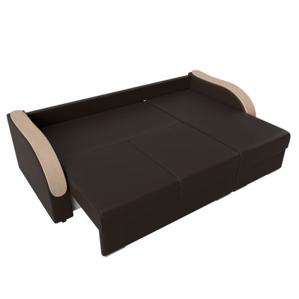 Угловой диван «Дарси», механизм еврокнижка, экокожа, цвет бежевый