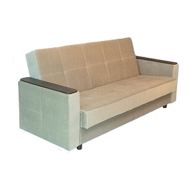 Диван прямой «Элегия 8», механизм книжка, ППУ, велюр, цвет бежевый