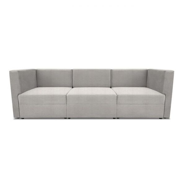 Диван модульный прямой «Бергамо», три секции, велюр, цвет shaggy linen