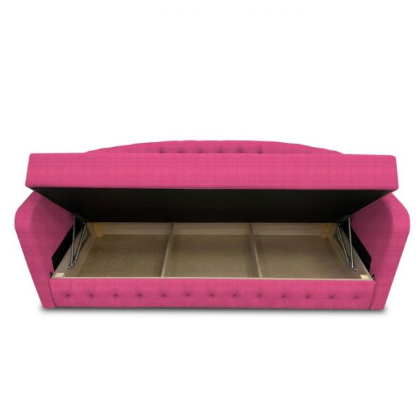 Диван-кровать с каретной стяжкой «Гарвард 2», велюр, цвет shaggy wine