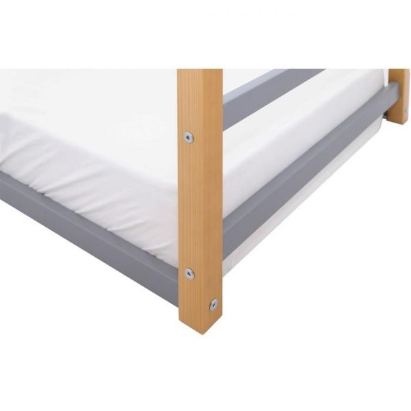 Детская кровать-домик Монтессори Бельмарко Svogen дерево-графит