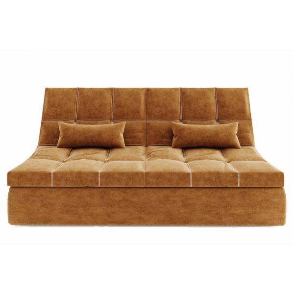 Прямой диван «Калифорния 3», велюр, цвет селфи 01