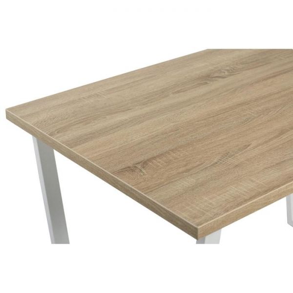 Стол АТЛАНТ-11 1300*800х750 Дуб Бардалино серый/Опора АТЛАНТ-Белый глянец