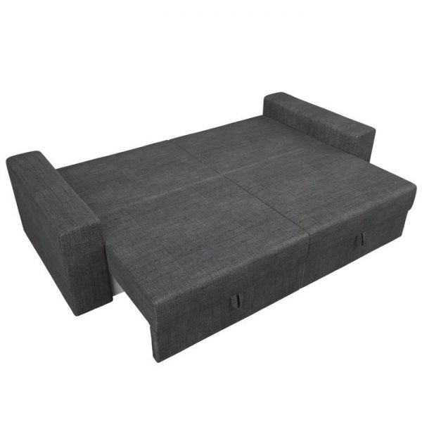 Диван прямой «Мэдисон», механизм еврокнижка, рогожка, цвет серый