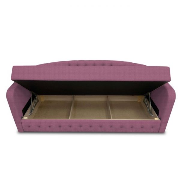 Диван-кровать с каретной стяжкой «Гарвард 2», велюр, цвет shaggy wine