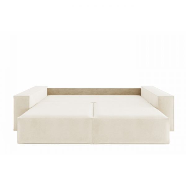 Прямой диван «Хилтон», механизм выкатной, велюр, цвет селфи 01