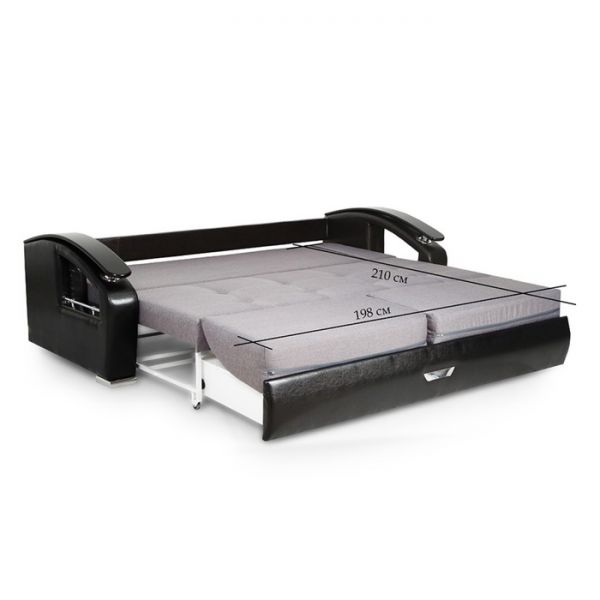 Диван прямой «Дубаи», ППУ, еврокнижка, цвет селфи 15 / астор 900