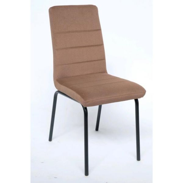 Стул «Кельн 1», каркас металл, ППУ 40 мм, велюр, цвет песочный