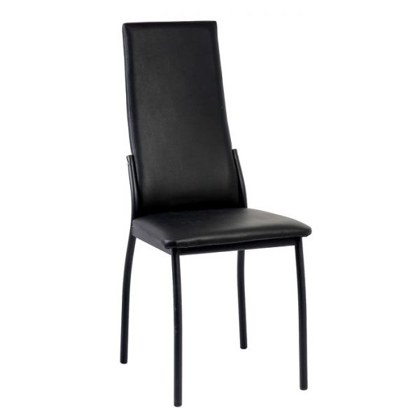 Стул "Милан" Черный/белая рептилия